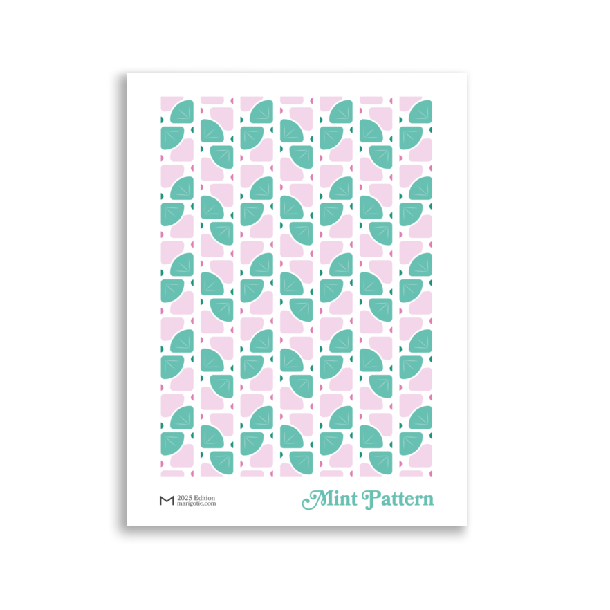 Affiche - Mint Pattern